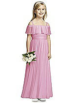 Front View Thumbnail - Powder Pink Flower Girl Dress FL4053