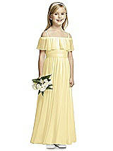 Front View Thumbnail - Pale Yellow Flower Girl Dress FL4053