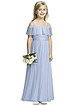Front View Thumbnail - Sky Blue Flower Girl Dress FL4053