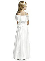 Rear View Thumbnail - White Flower Girl Dress FL4053