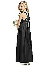 Rear View Thumbnail - Black Flower Girl Dress FL4054