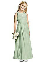 Front View Thumbnail - Celadon Flower Girl Dress FL4054