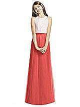 Front View Thumbnail - Perfect Coral Dessy Collection Junior Bridesmaid Skirt JRS537