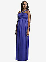 Front View Thumbnail - Electric Blue Dessy Collection Maternity Bridesmaid Dress M431
