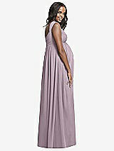 Rear View Thumbnail - Lilac Dusk Dessy Collection Maternity Bridesmaid Dress M433