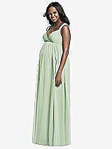 Front View Thumbnail - Celadon Dessy Collection Maternity Bridesmaid Dress M433