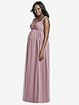 Front View Thumbnail - Dusty Rose Dessy Collection Maternity Bridesmaid Dress M433