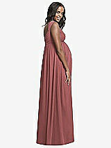 Rear View Thumbnail - English Rose Dessy Collection Maternity Bridesmaid Dress M433
