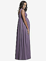 Rear View Thumbnail - Lavender Dessy Collection Maternity Bridesmaid Dress M433