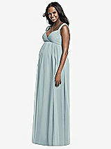 Front View Thumbnail - Morning Sky Dessy Collection Maternity Bridesmaid Dress M433