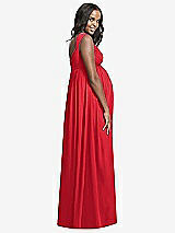 Rear View Thumbnail - Parisian Red Dessy Collection Maternity Bridesmaid Dress M433