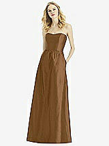Front View Thumbnail - Almond After Six Bridesmaid Dress 6772