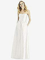Front View Thumbnail - Marshmallow After Six Bridesmaid Dress 6772