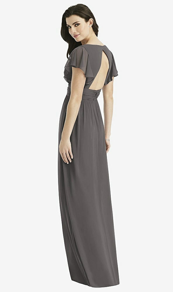 Back View - Caviar Gray Studio Design Bridesmaid Dress 4526