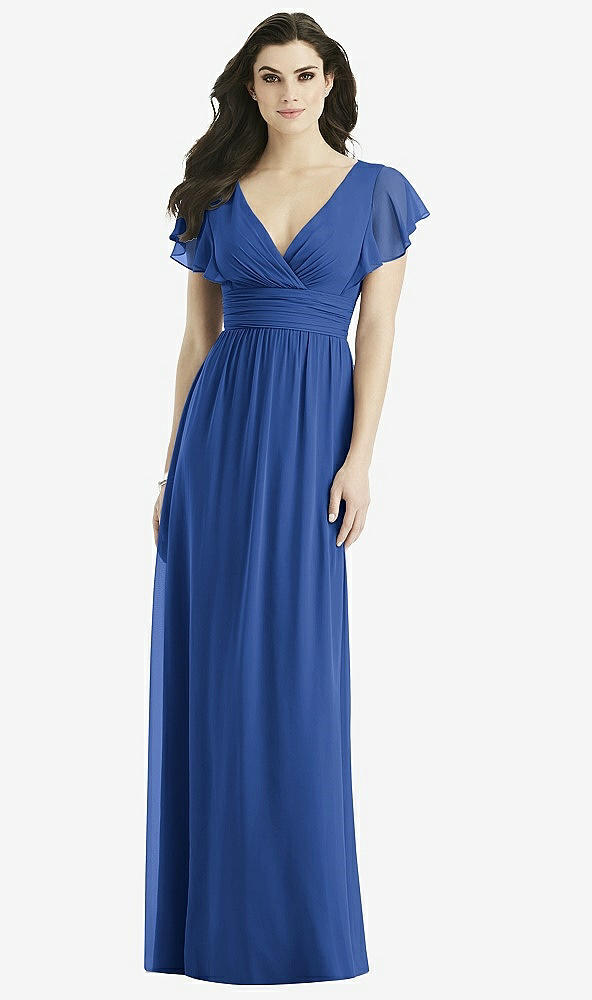Front View - Classic Blue Studio Design Bridesmaid Dress 4526