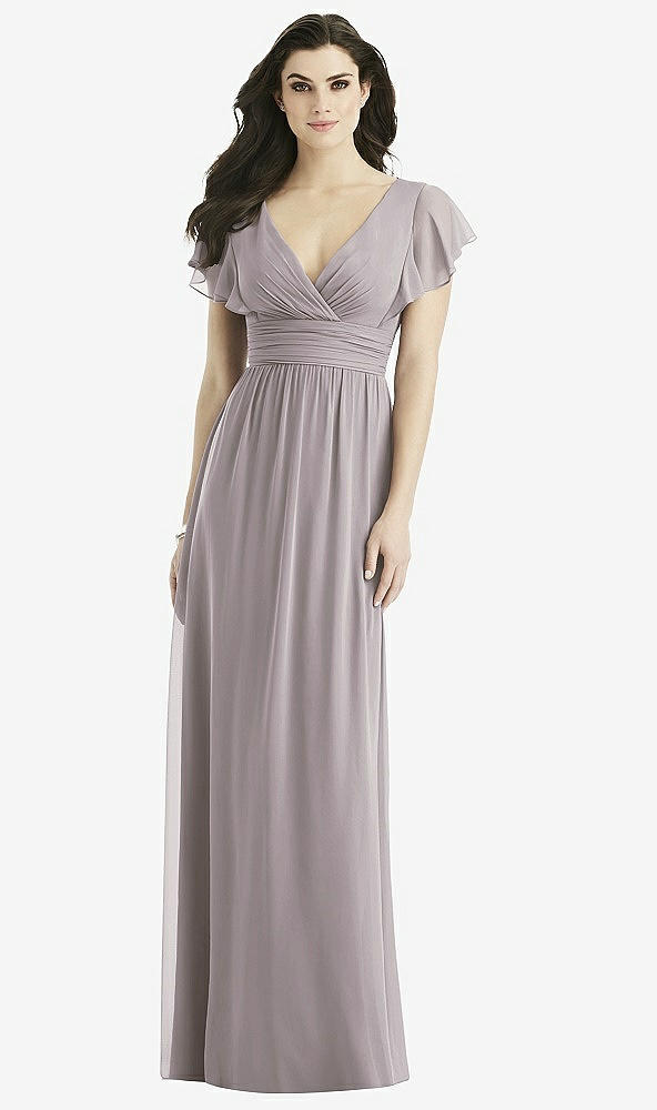 Front View - Cashmere Gray Studio Design Bridesmaid Dress 4526