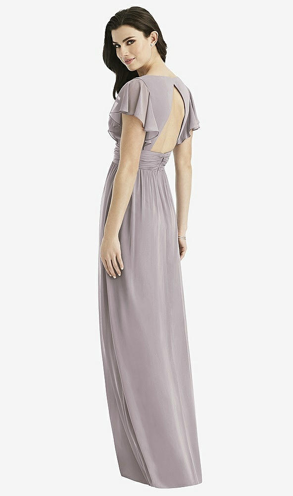 Back View - Cashmere Gray Studio Design Bridesmaid Dress 4526