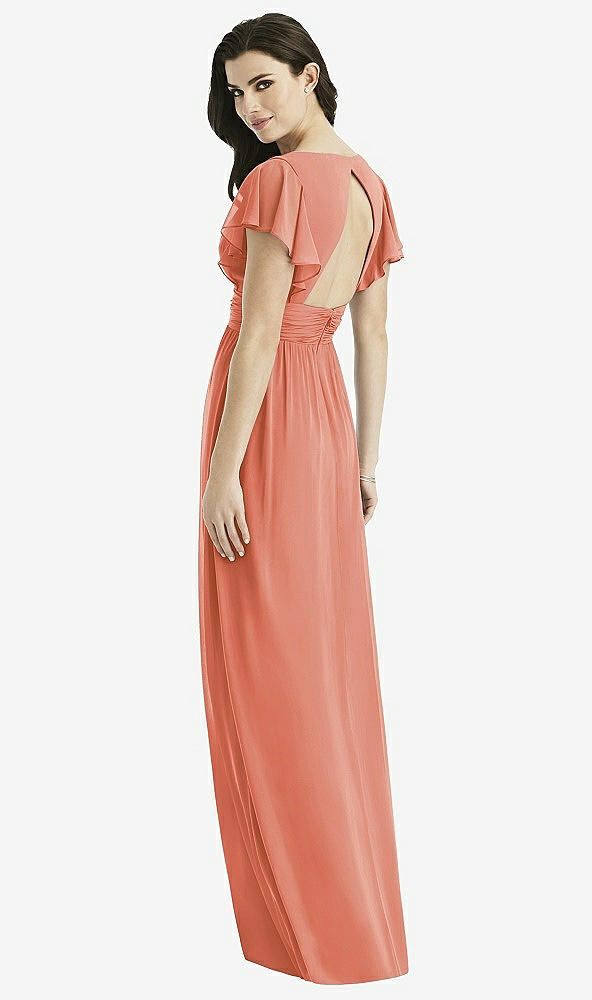 Back View - Terracotta Copper Studio Design Bridesmaid Dress 4526