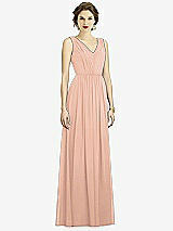 Front View Thumbnail - Pale Peach Dessy Bridesmaid Dress 3005