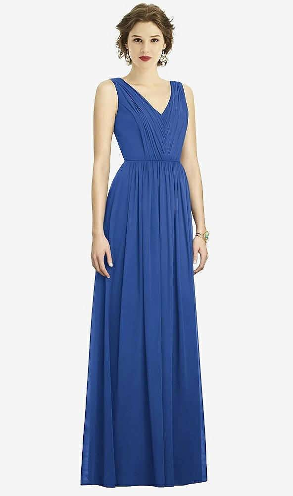 Front View - Classic Blue Dessy Bridesmaid Dress 3005