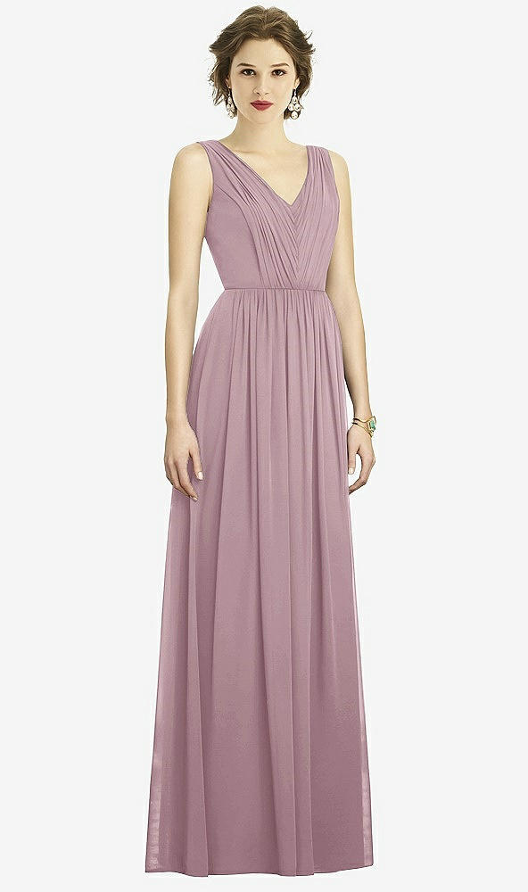 Front View - Dusty Rose Dessy Bridesmaid Dress 3005