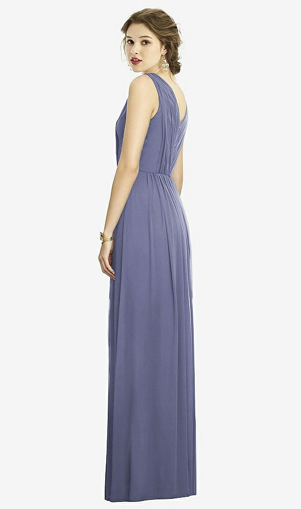 Back View - French Blue Dessy Bridesmaid Dress 3005