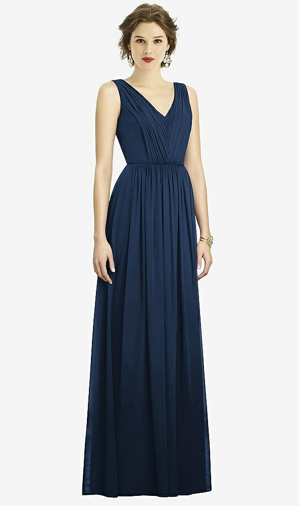 Front View - Midnight Navy Dessy Bridesmaid Dress 3005