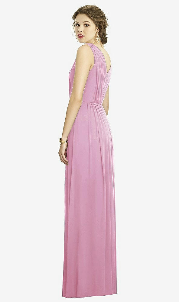 Back View - Powder Pink Dessy Bridesmaid Dress 3005