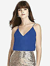 Front View Thumbnail - Classic Blue After Six Bridesmaid Top T1507