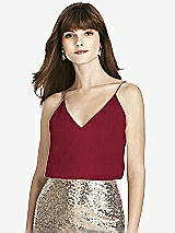 Front View Thumbnail - Burgundy After Six Bridesmaid Top T1507