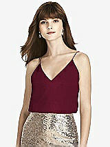 Front View Thumbnail - Cabernet After Six Bridesmaid Top T1507