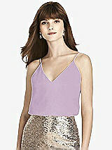 Front View Thumbnail - Pale Purple After Six Bridesmaid Top T1507