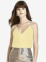 Front View Thumbnail - Pale Yellow After Six Bridesmaid Top T1507