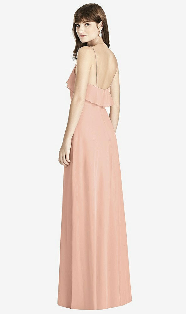 Back View - Pale Peach After Six Bridesmaid Dress 6780