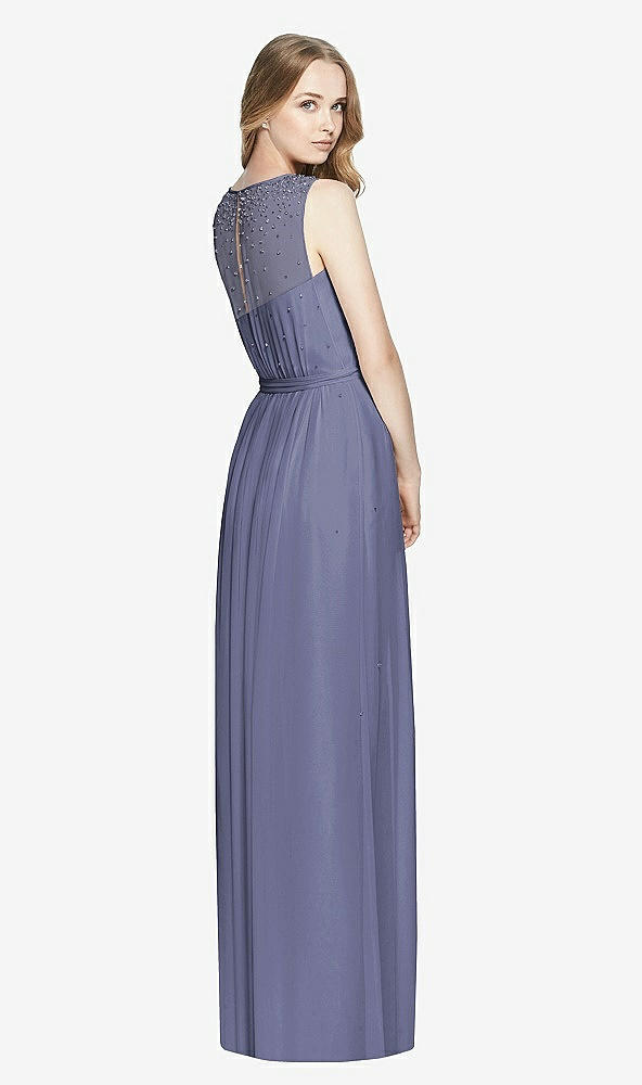 Back View - French Blue Dessy Bridesmaid Dress 3025