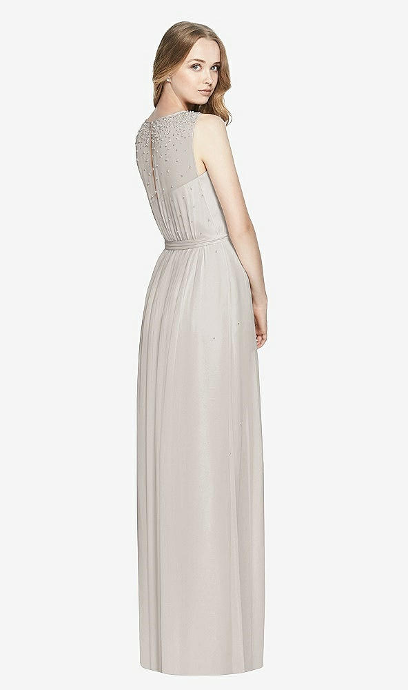 Back View - Oyster Dessy Bridesmaid Dress 3025