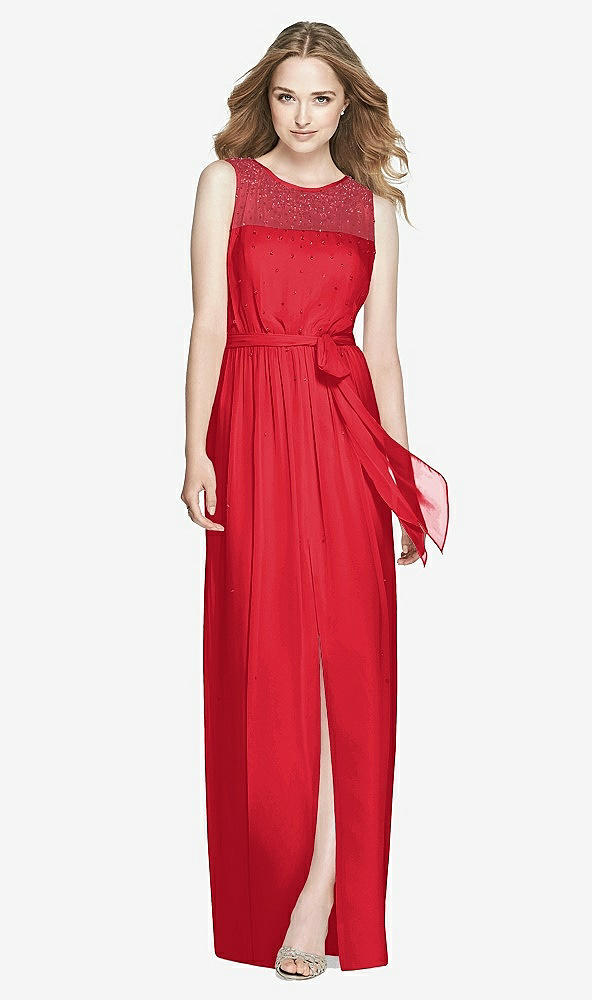 Front View - Parisian Red Dessy Bridesmaid Dress 3025