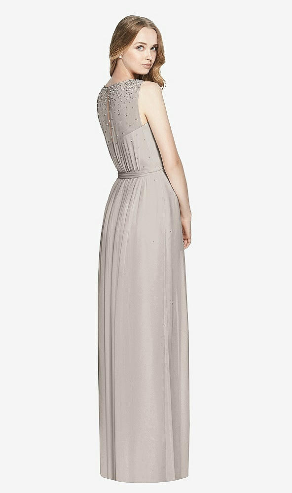 Back View - Taupe Dessy Bridesmaid Dress 3025