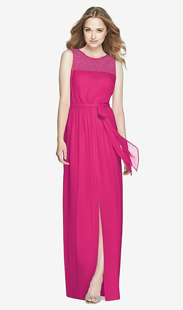 Front View - Think Pink Dessy Bridesmaid Dress 3025