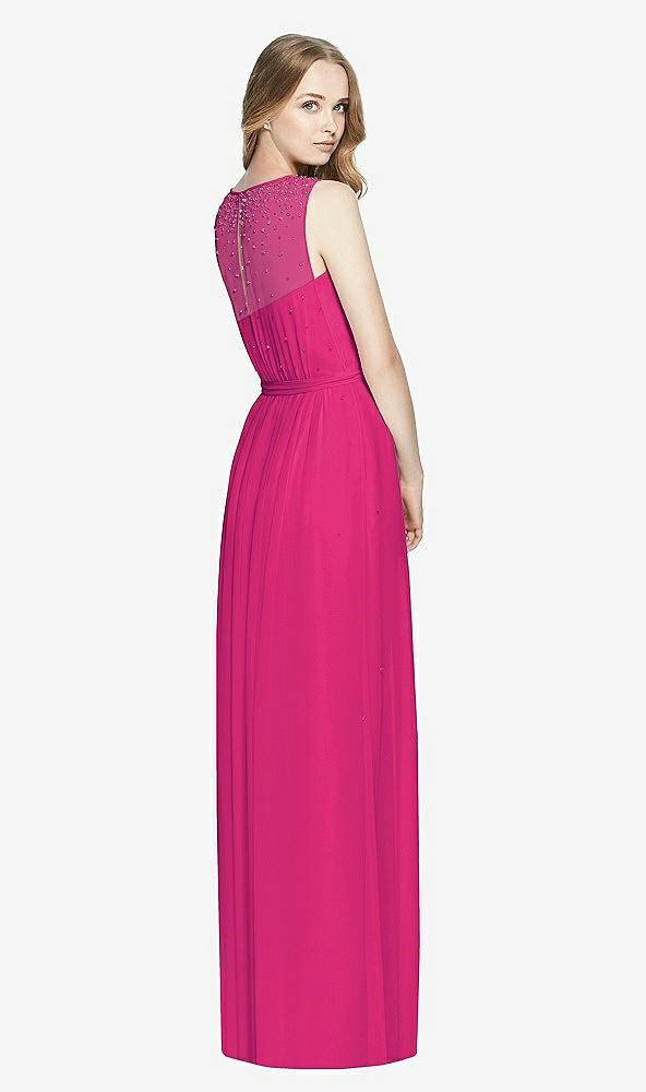 Back View - Think Pink Dessy Bridesmaid Dress 3025