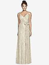 Front View Thumbnail - Champagne After Six Bridesmaid Dress 6787