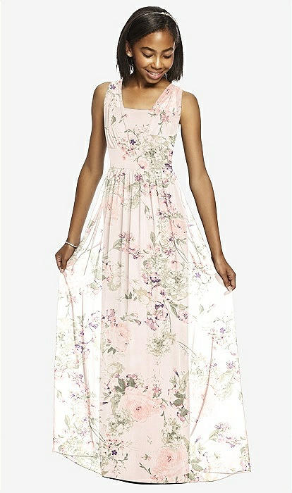 Dessy Collection Junior Bridesmaid Dress Jr543 In Blush Garden