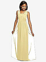 Front View Thumbnail - Pale Yellow Dessy Collection Junior Bridesmaid Dress JR543
