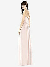 Rear View Thumbnail - Blush Sweeheart Chiffon Natural Waist Dress