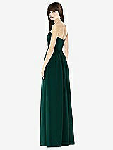 Rear View Thumbnail - Evergreen Sweeheart Chiffon Natural Waist Dress