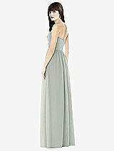 Rear View Thumbnail - Willow Green Sweeheart Chiffon Natural Waist Dress