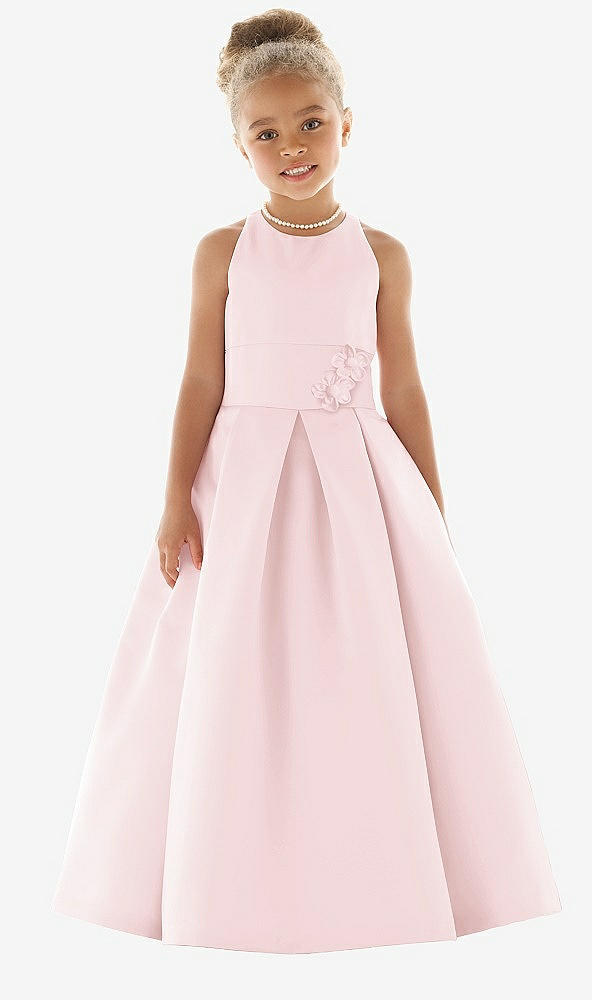 Front View - Ballet Pink Flower Girl Dress FL4059