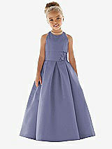Front View Thumbnail - French Blue Flower Girl Dress FL4059