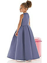 Rear View Thumbnail - French Blue Flower Girl Dress FL4059