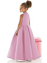 Rear View Thumbnail - Powder Pink Flower Girl Dress FL4059